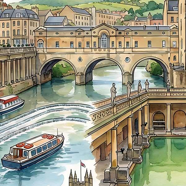 UK Watercolours: Bath