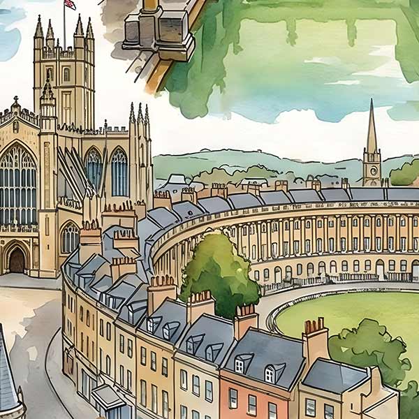 UK Watercolours: Bath