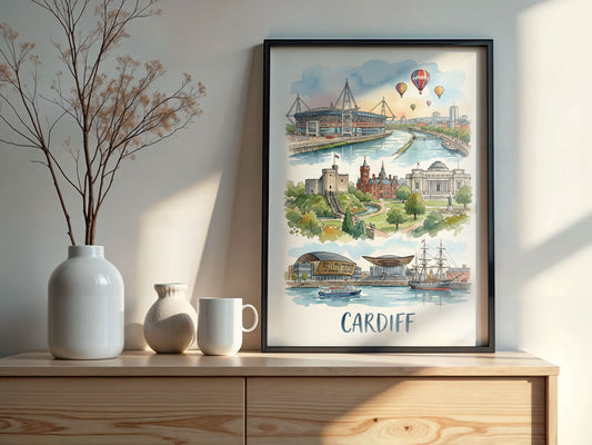 UK Watercolours: Cardiff