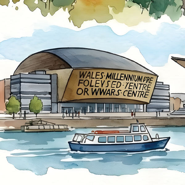UK Watercolours: Cardiff