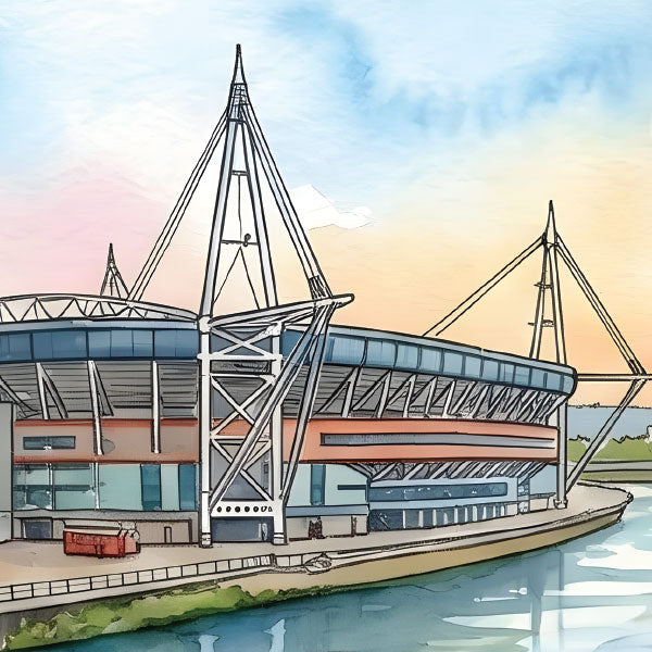 UK Watercolours: Cardiff