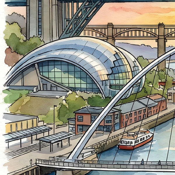 UK Watercolours: Newcastle